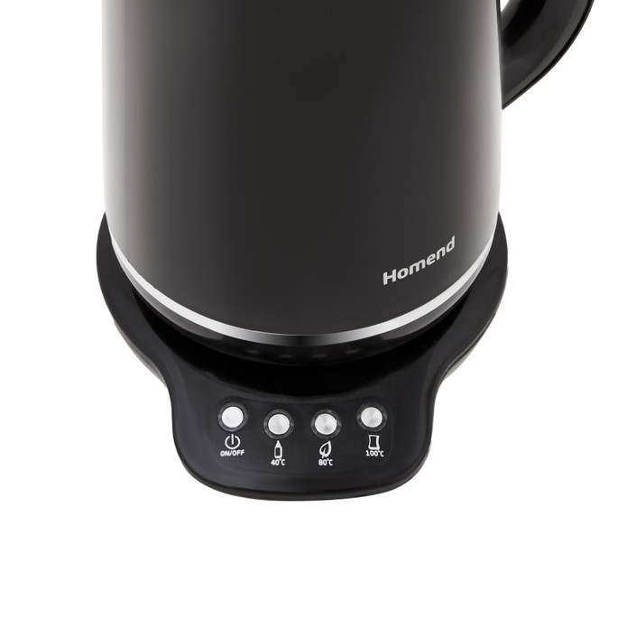 Homend Royaltea 1726H Siyah Danışan Elektrikli Çaydan