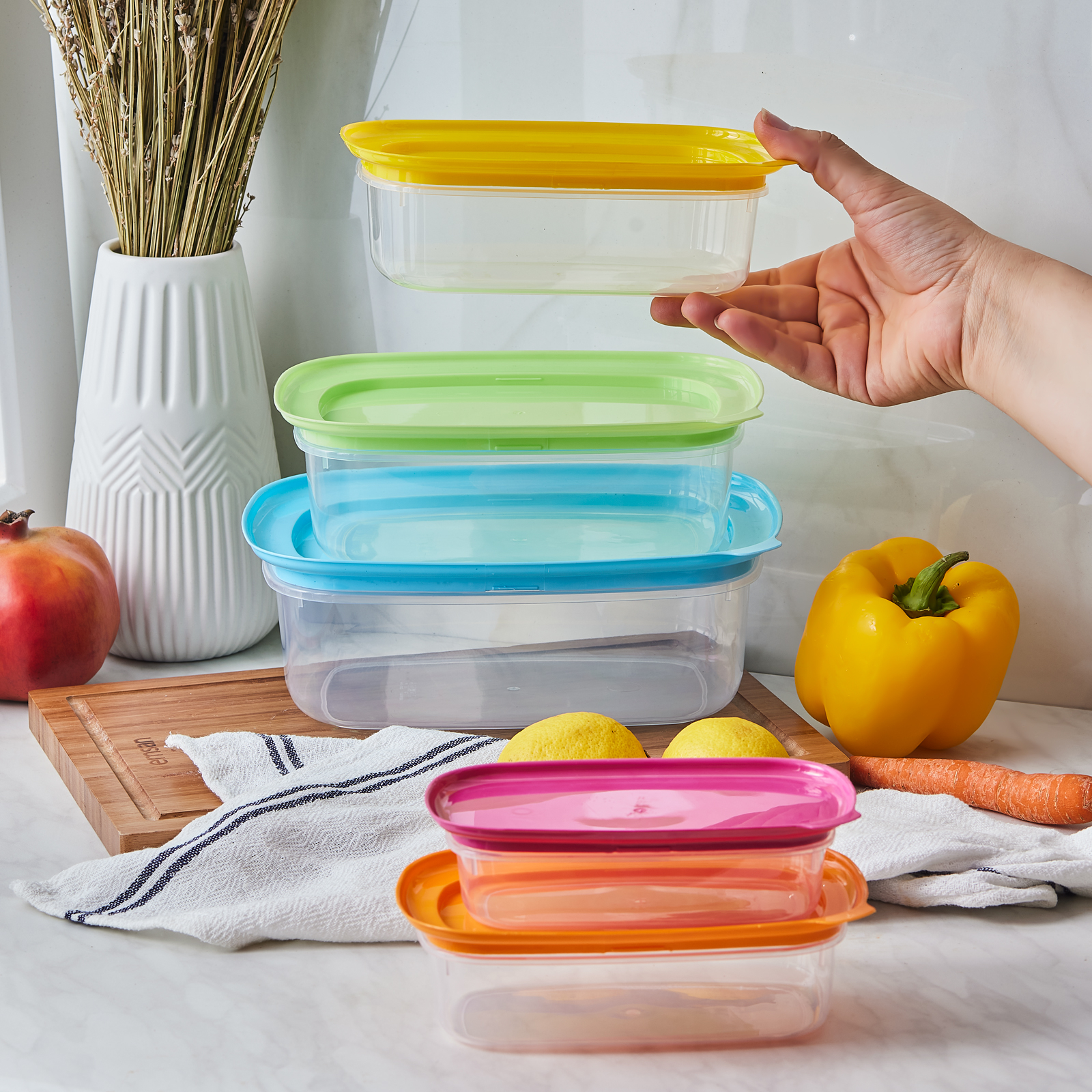 Emsan Green Opak 5li Saxlama Qabı